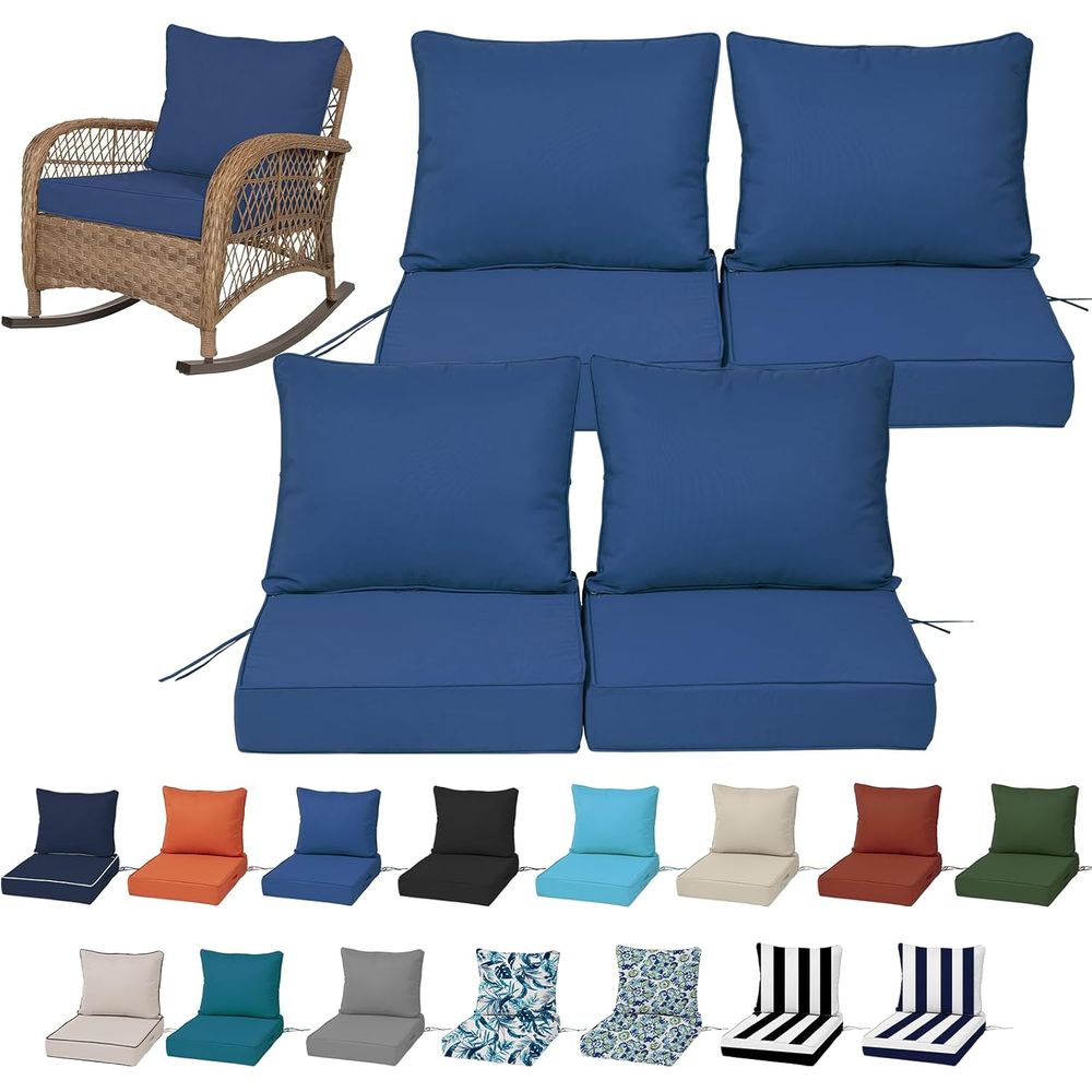 Outdoor Furniture - Set 4 Bantalan Kursi Dalam Ruangan