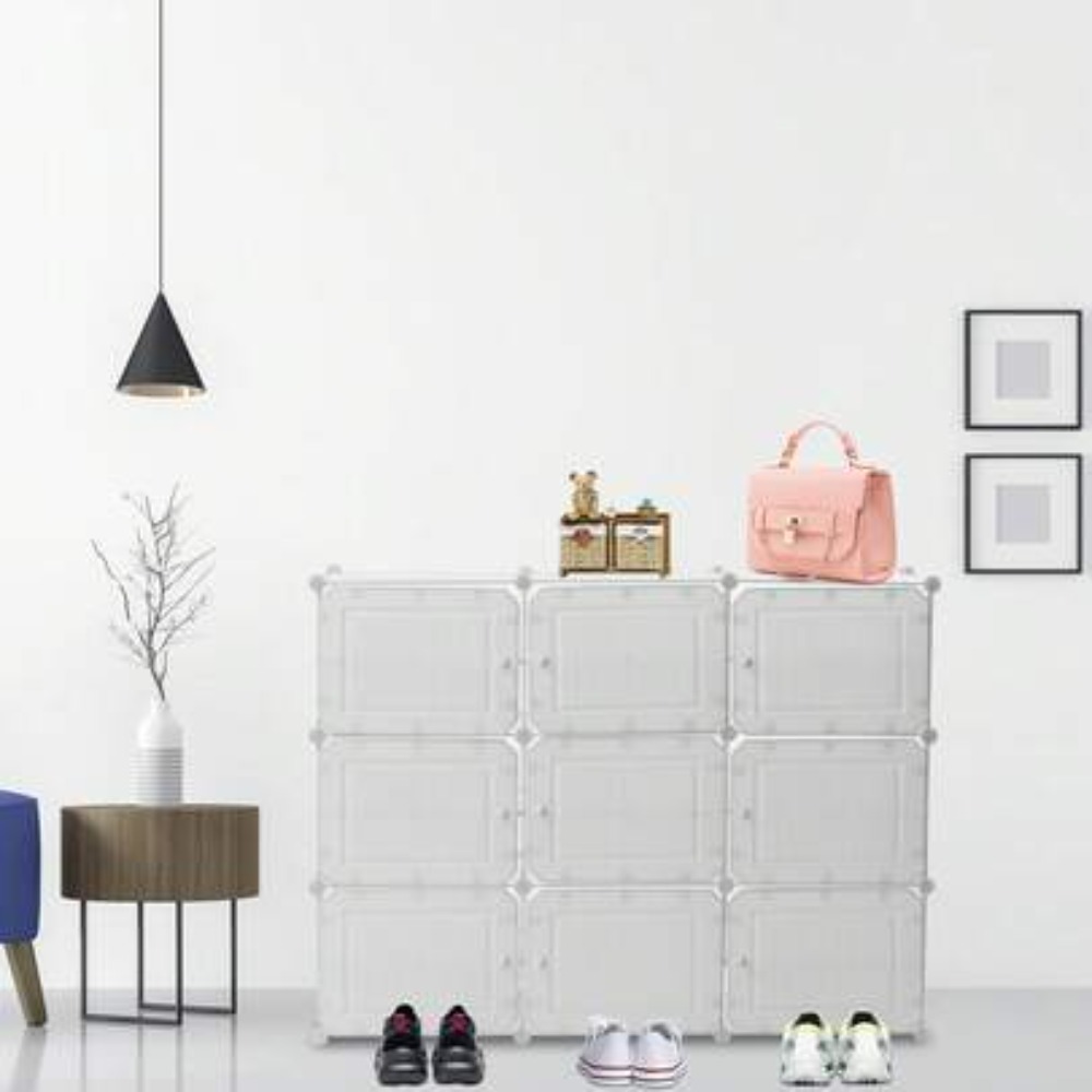 Shoe Rack Cabinet Narrow Entryway - Rak Sepatu 36 Pasang, Lemari Sepatu