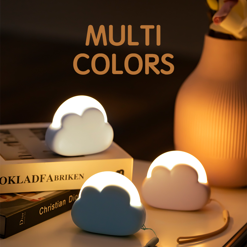 Floating Nightstand With Led Light - Cloud lampu malam LED anak-anak, tanpa