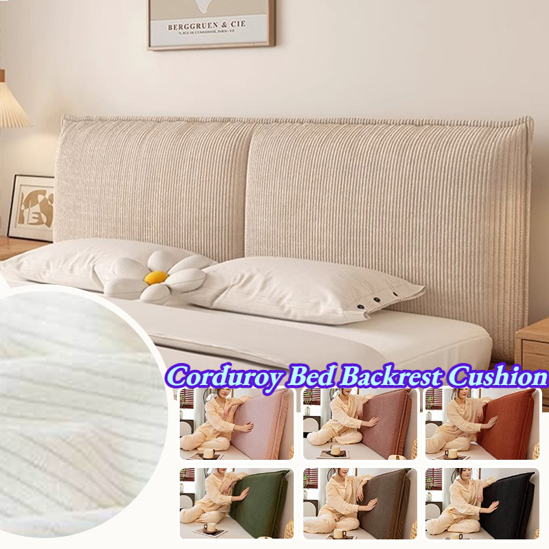 Headboard Cushion Backrest Tatami - Bantal Sandaran Tempat Tidur Korduroi Dapat