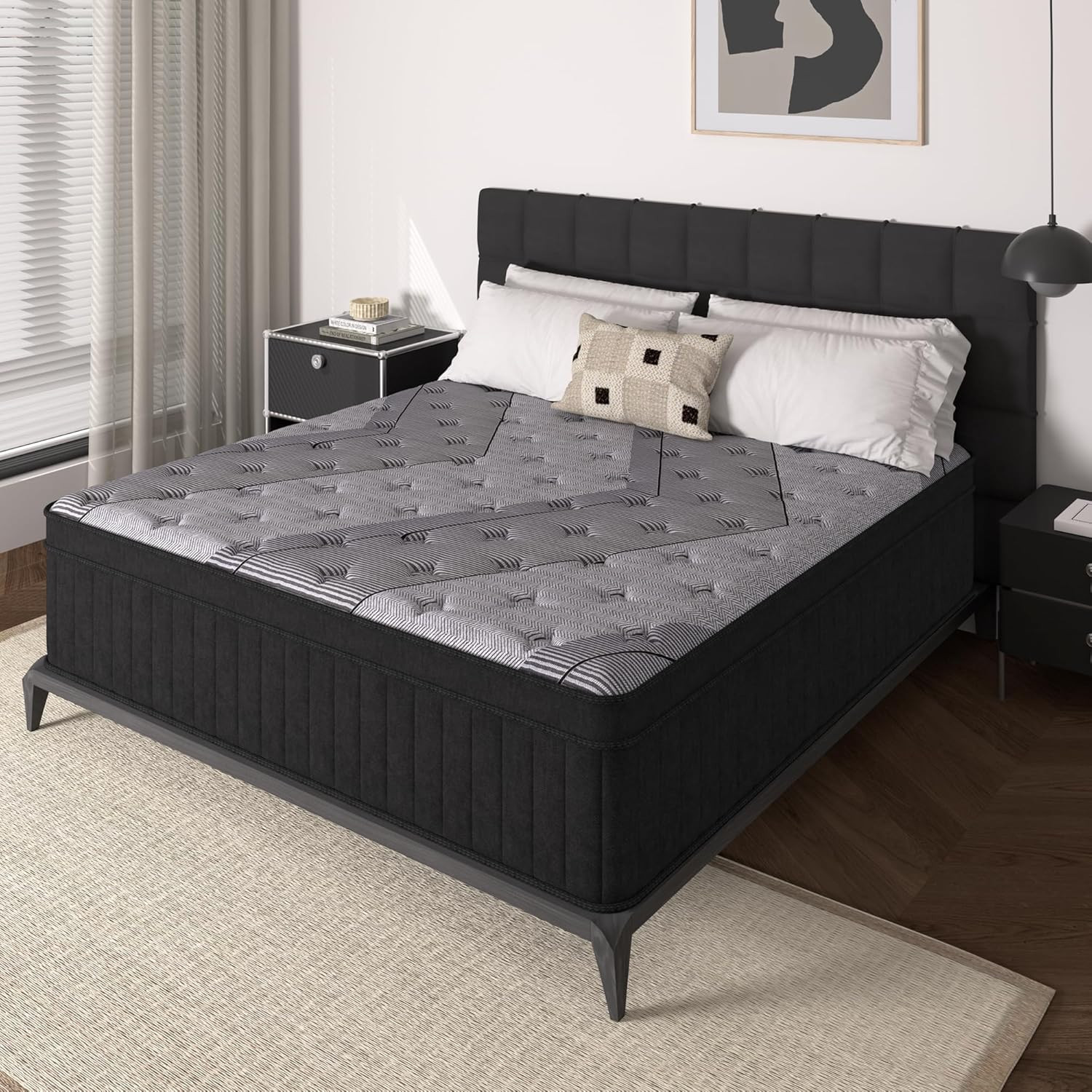 Memory Foam Mattress In A Box Queen - Kasur Ukuran Queen, Kasur Hybrid 12