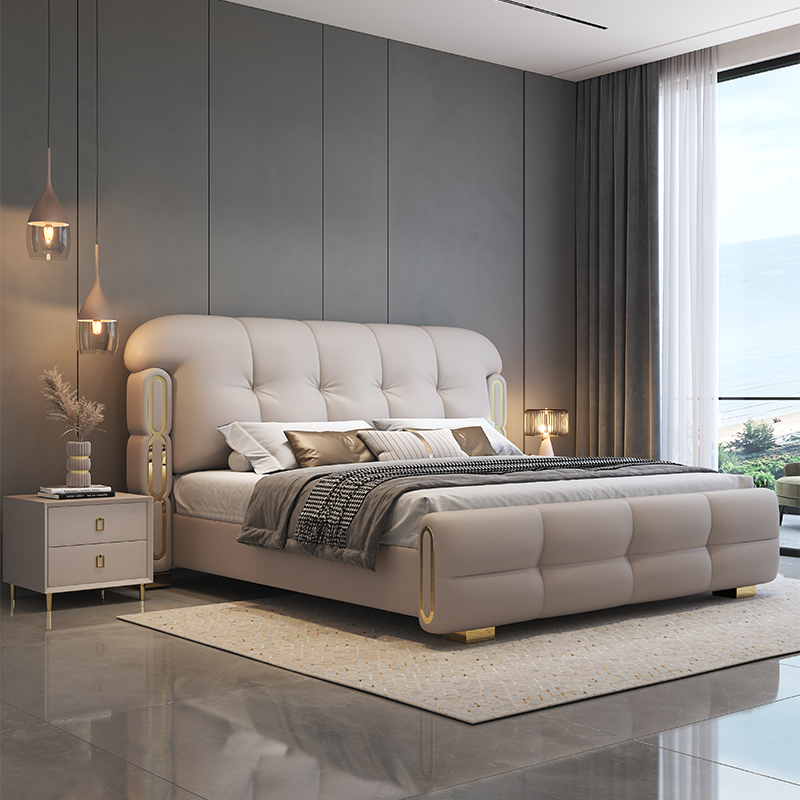 King Size Bed Frame With Storage Drawers - Set Tempat Tidur Kayu Mewah Modern