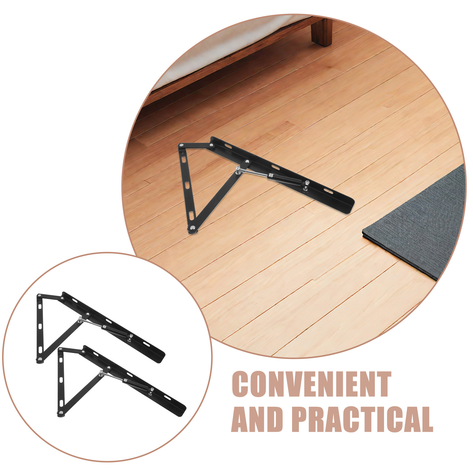 Gas Lift Storage Bed Hydraulic - 1Set Mekanisme Tempat Tidur Hidrolik, Batang