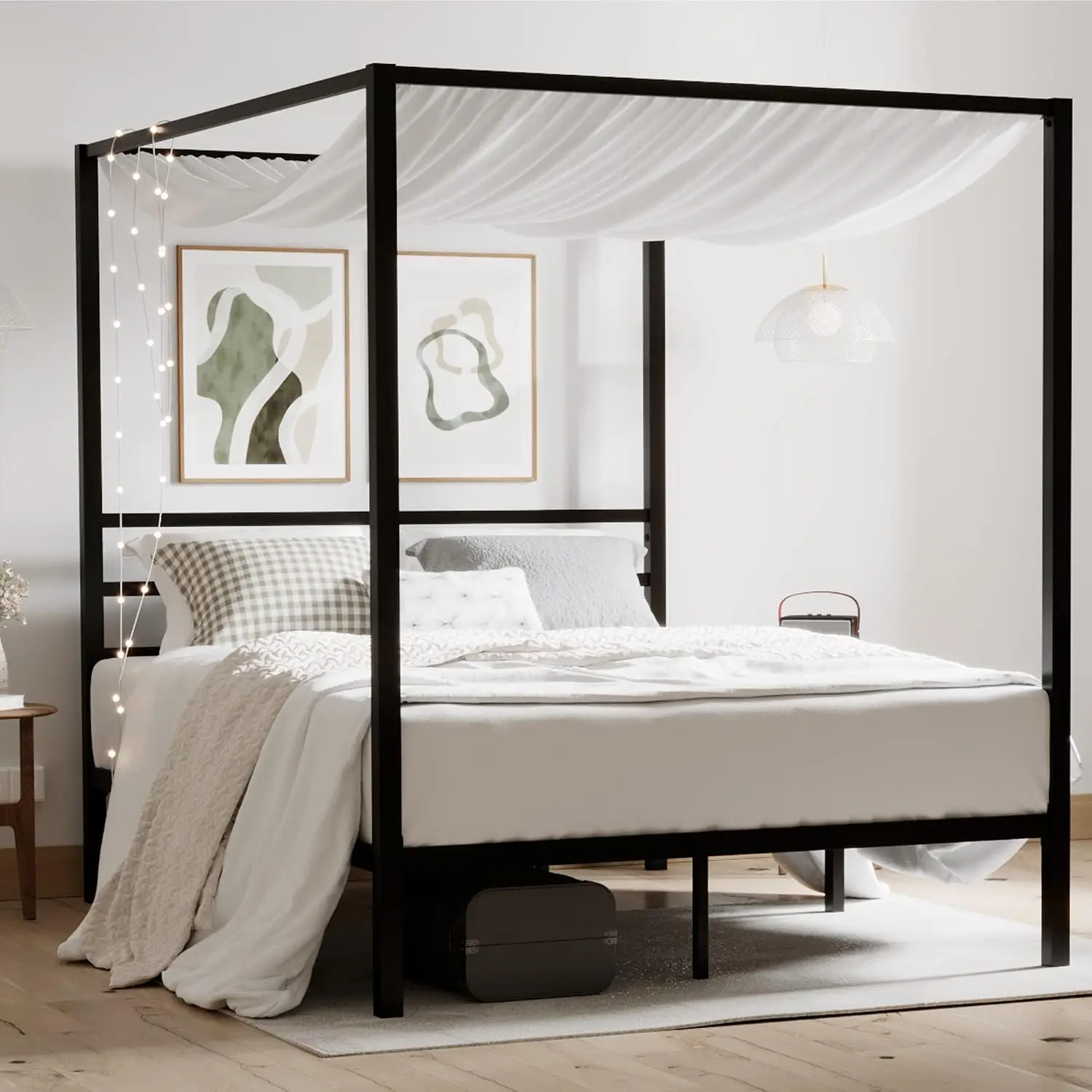 Canopy Bed Frame Metal Queen - Rangka Tempat Tidur Kanopi Logam Ukuran