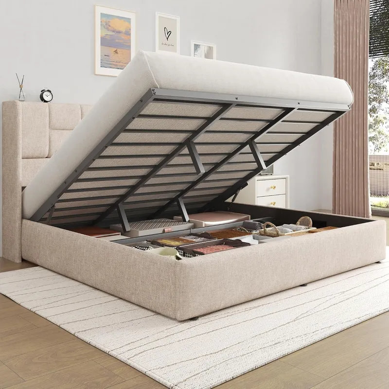 Gas Lift Storage Bed Hydraulic - Rangka Tempat Tidur dengan Penyimpanan Hidrolik