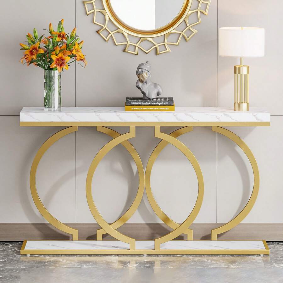 Tables - Meja Konsol Emas Modern Ukuran Inch