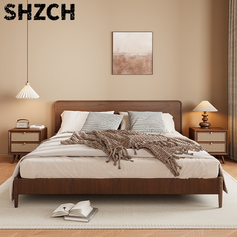 Solid Wood Nightstand 2 Drawers - Meja Nakas Kayu Solid dengan Laci