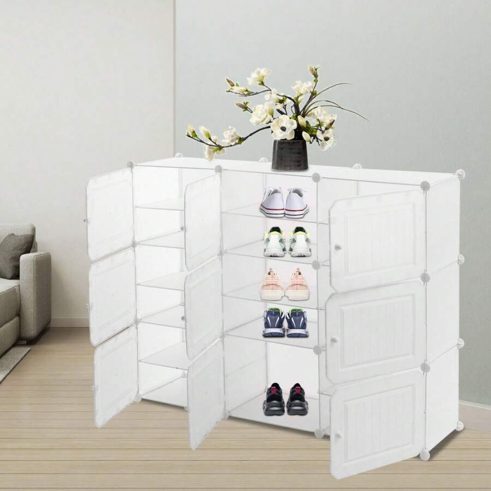 Rak Sepatu 36 Pasang, Lemari S - Shoe Rack Cabinet Narrow Entryway ulasan dan harga