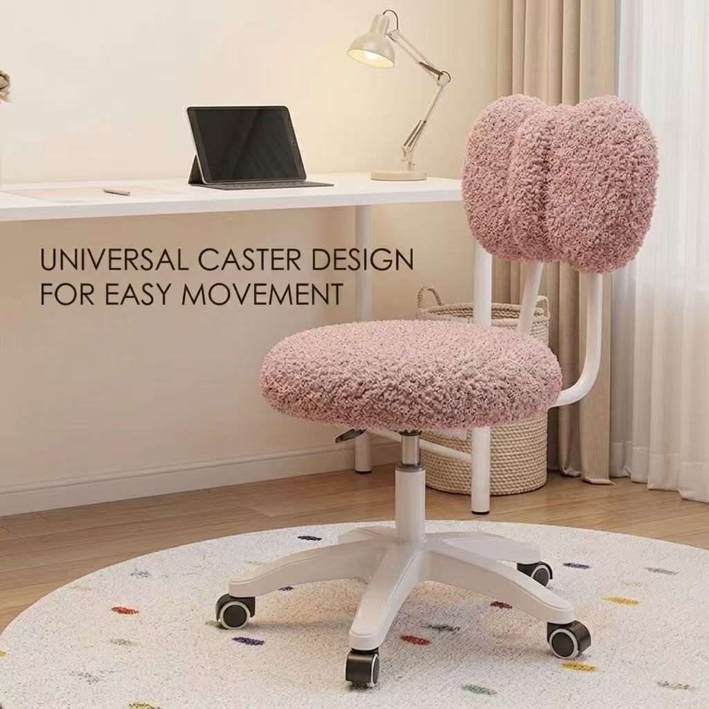 Kursi Kantor Putar Boucle Lucu - Bedroom Furniture ulasan dan harga