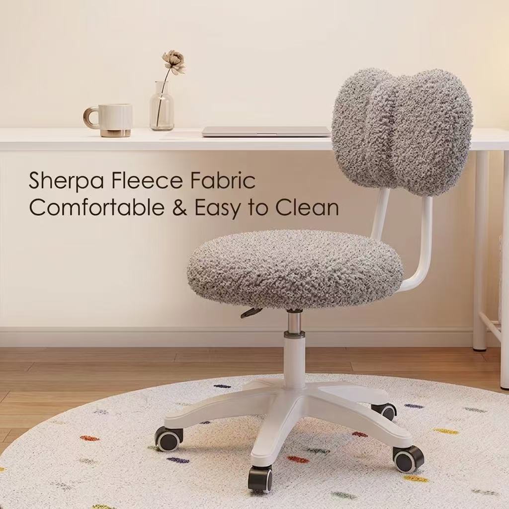 Kursi Kantor Putar Boucle Lucu - Bedroom Furniture ulasan dan harga