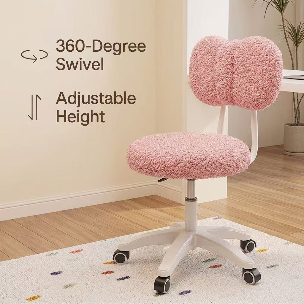 Kursi Kantor Putar Boucle Lucu - Bedroom Furniture ulasan dan harga
