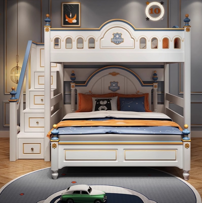 Desain Tempat Tidur Tingkat Ka - Bunk Bed With Stairs And Slide ulasan dan harga