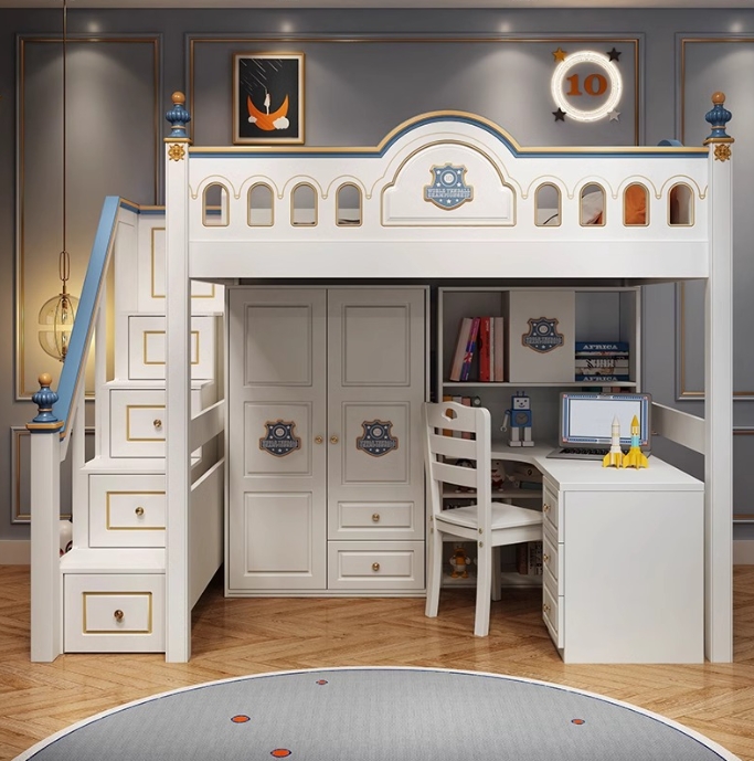 Desain Tempat Tidur Tingkat Ka - Bunk Bed With Stairs And Slide ulasan dan harga