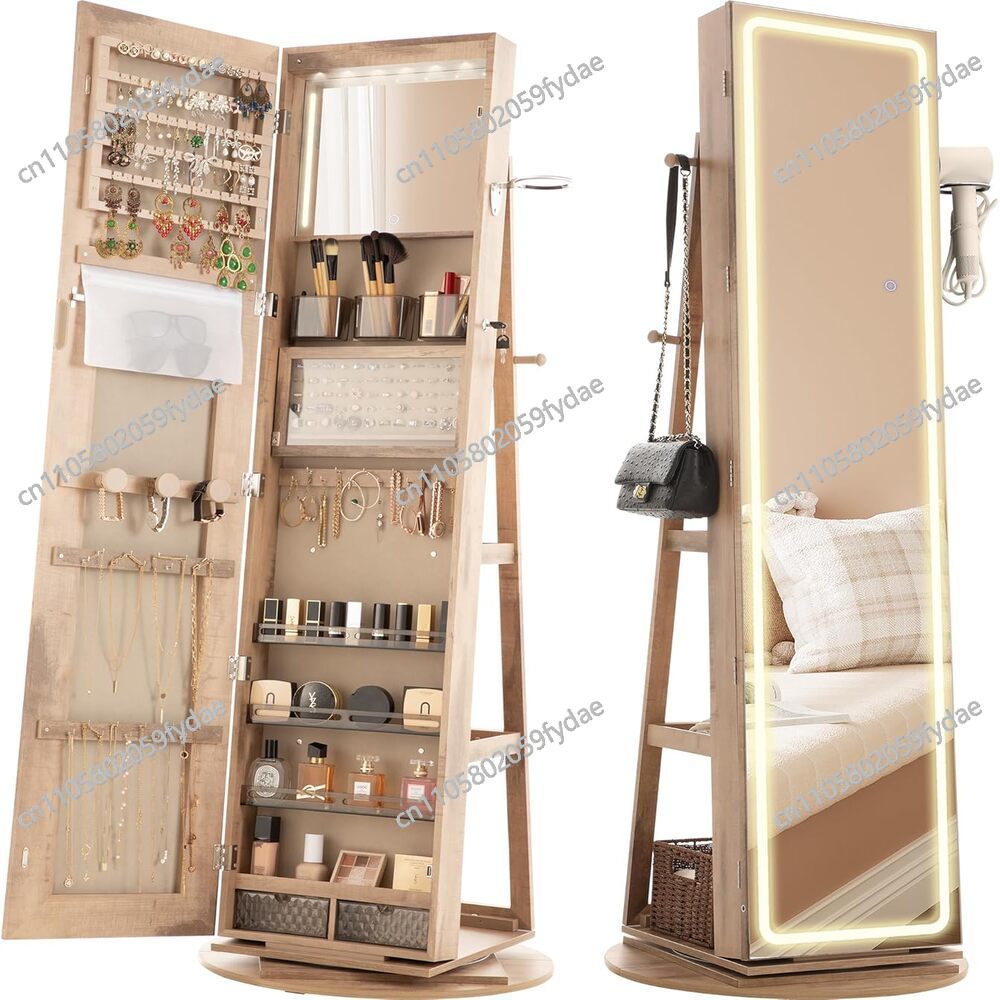 Lemari Perhiasan Cermin Berdir - Full Length Mirror Jewelry Armoire ulasan dan harga
