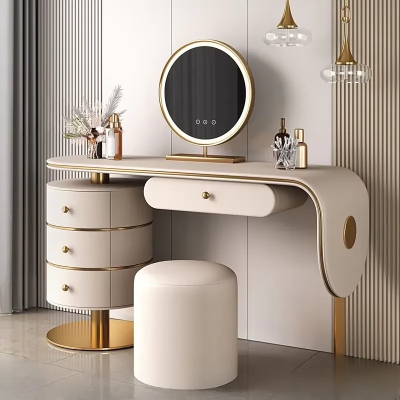Set Meja Rias Kayu Berkualitas - Dressing Table Vanity With Lighted Mirror ulasan dan harga