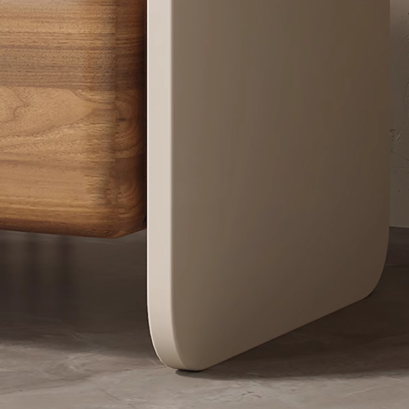Meja Nakas Kayu Solid Mewah ya - Solid Wood Nightstand 2 Drawers ulasan dan harga