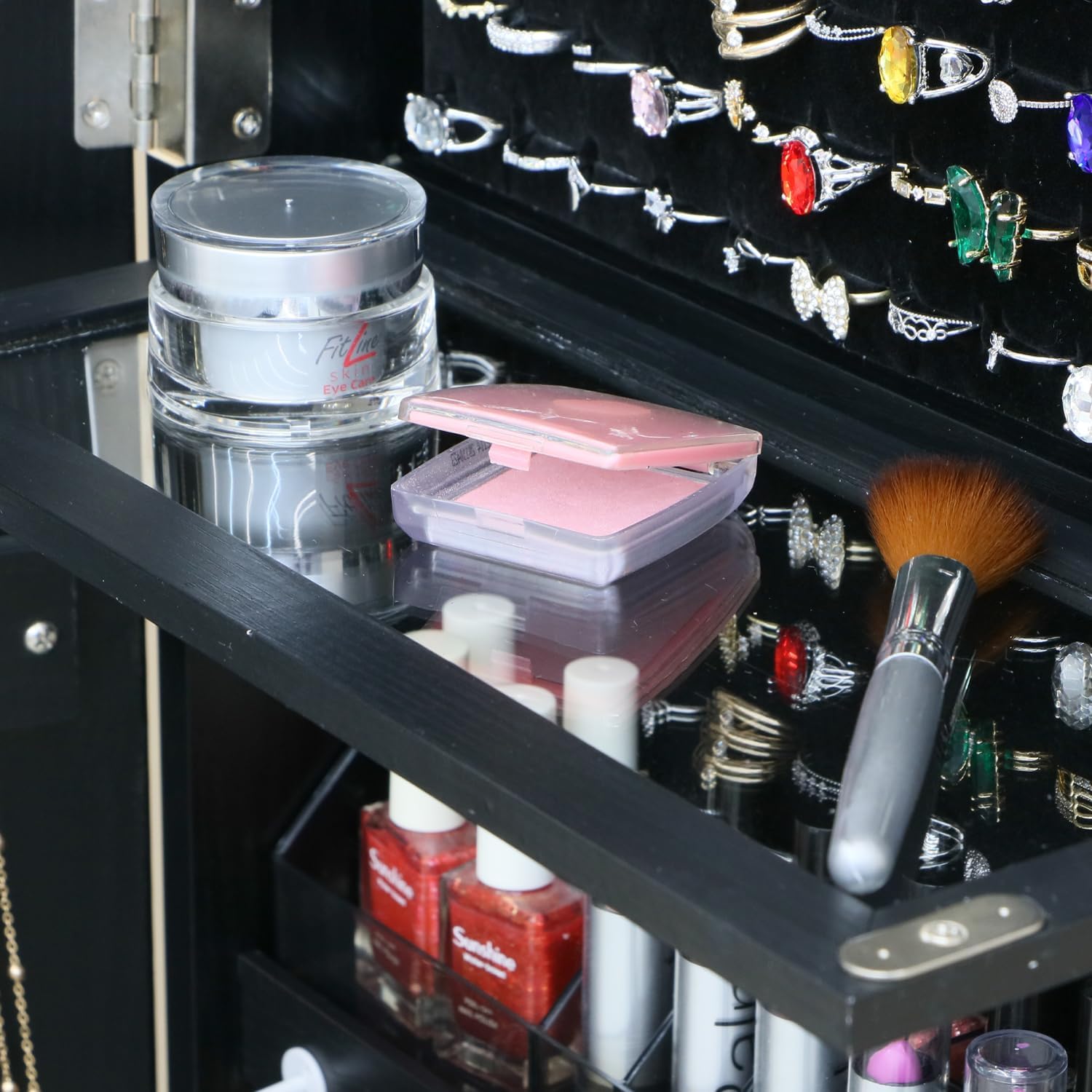 Lemari Perhiasan Berdiri Panja - Full Length Mirror Jewelry Armoire ulasan dan harga