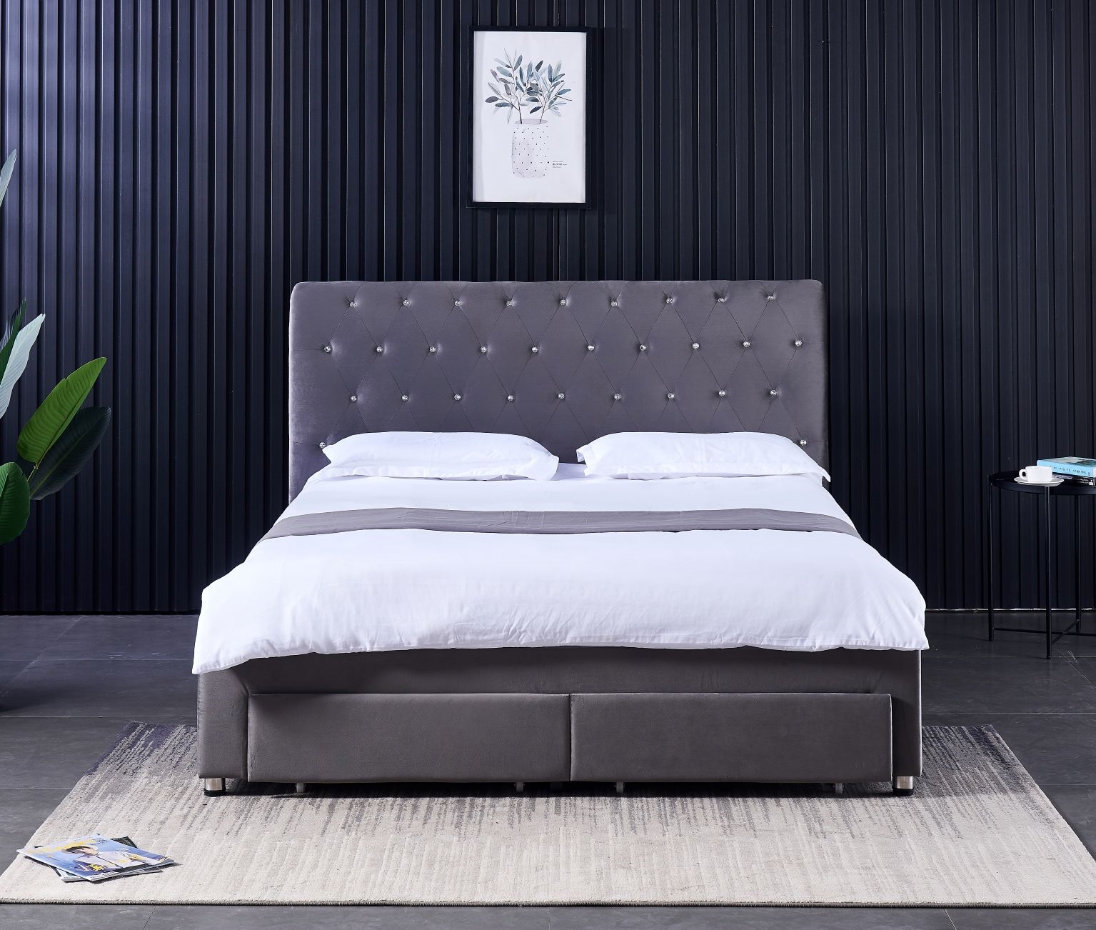 Rangka Tempat Tidur Double Mod - King Size Bed Frame With Storage Drawers ulasan dan harga