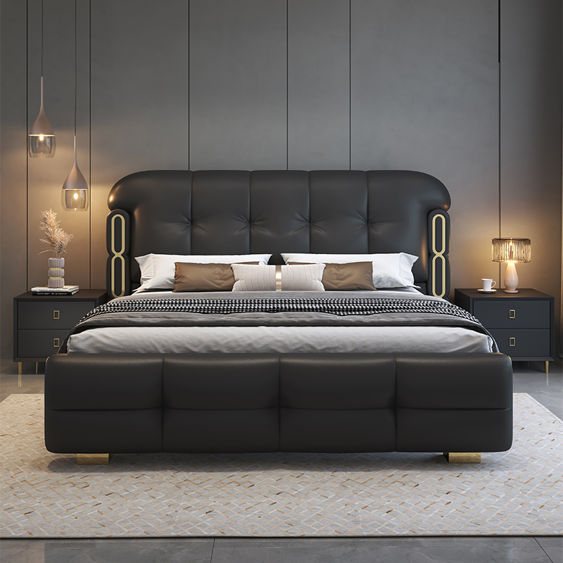 Set Tempat Tidur Kayu Mewah Mo - King Size Bed Frame With Storage Drawers ulasan dan harga