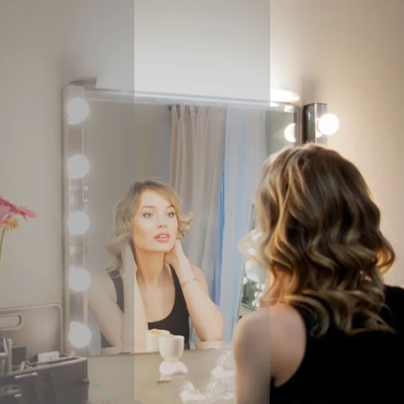 Lampu Cermin LED yang Dapat Di - Dressing Table Vanity With Lighted Mirror ulasan dan harga