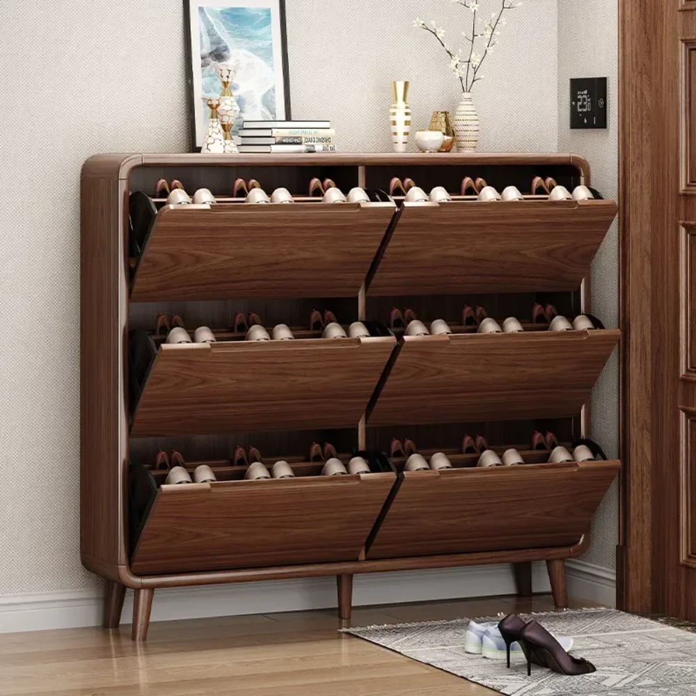 Lemari Sepatu Lipat Tipis Berg - Shoe Rack Cabinet Narrow Entryway ulasan dan harga