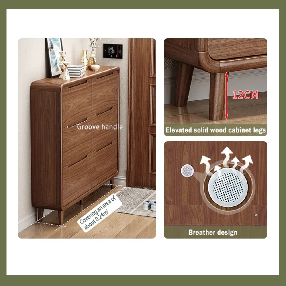 Lemari Sepatu Lipat Tipis Berg - Shoe Rack Cabinet Narrow Entryway ulasan dan harga