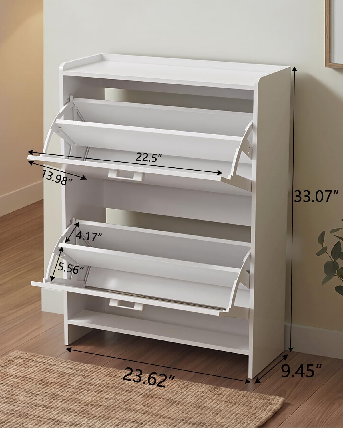 # Lemari Sepatu Sempit dengan  - Shoe Rack Cabinet Narrow Entryway ulasan dan harga