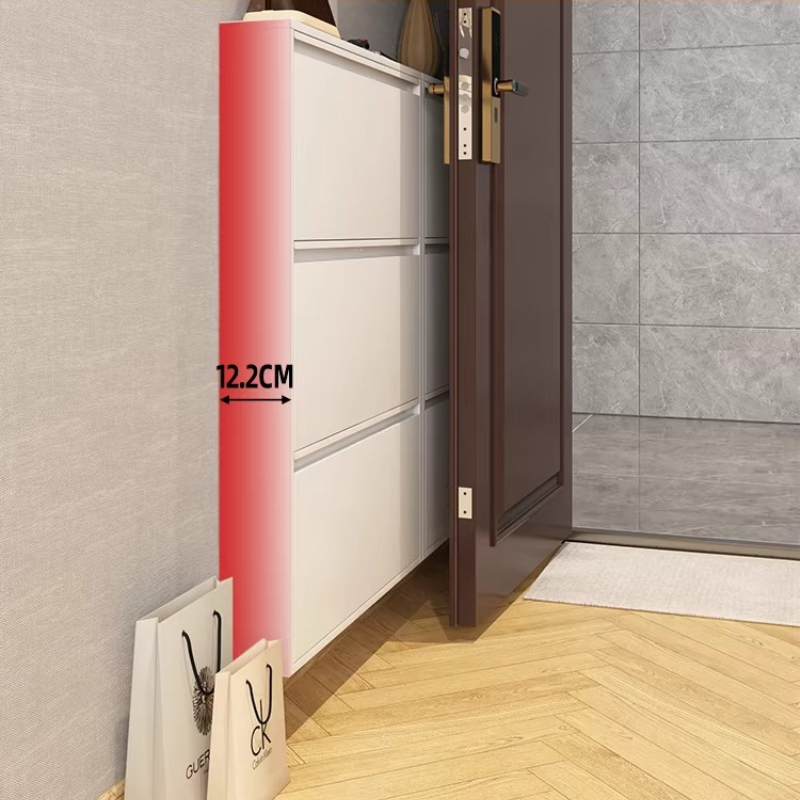Lemari Sepatu Modern Tipis, Ra - Shoe Rack Cabinet Narrow Entryway ulasan dan harga