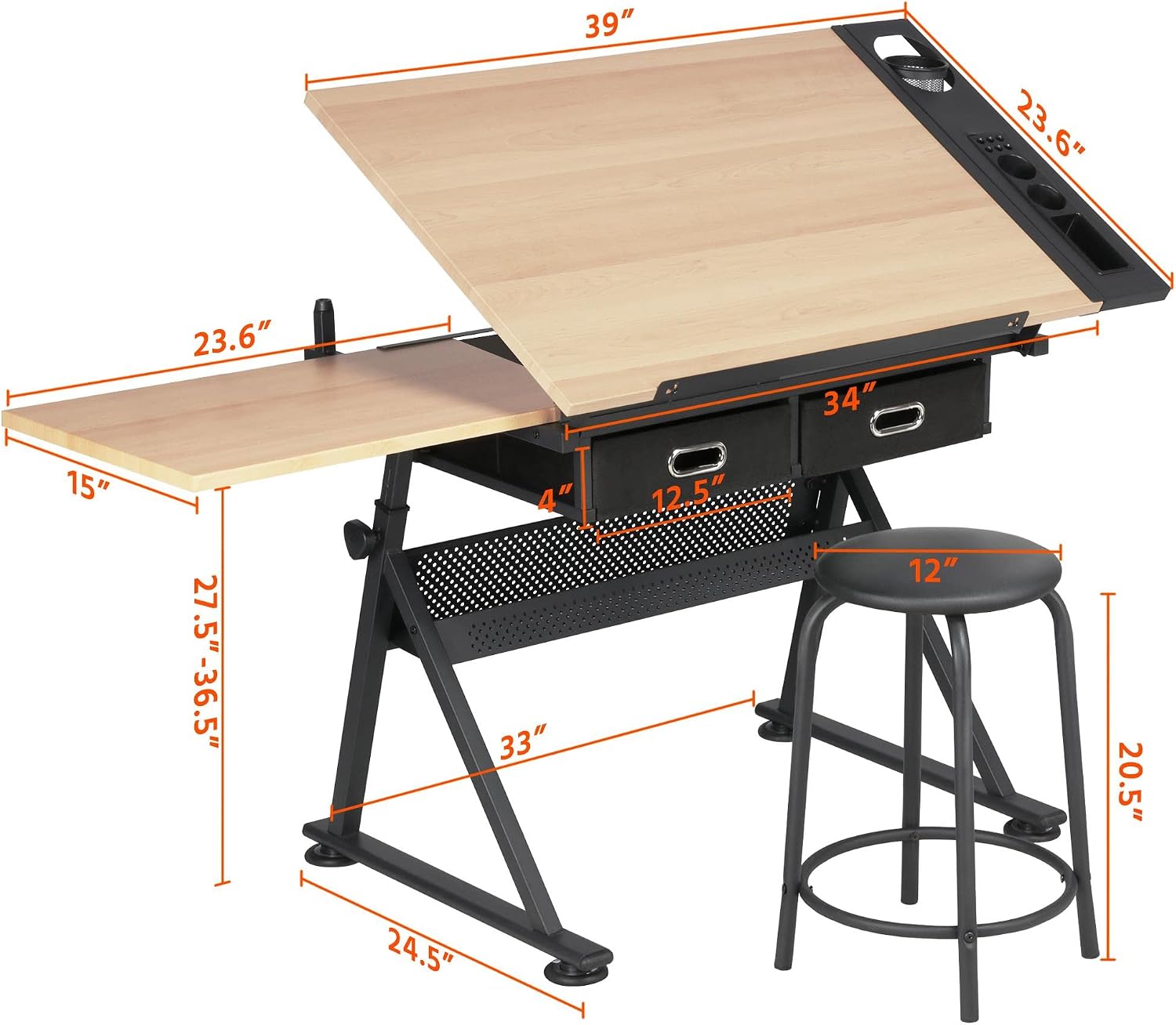 Meja Gambar yang Dapat Disesua - Office Furniture ulasan dan harga
