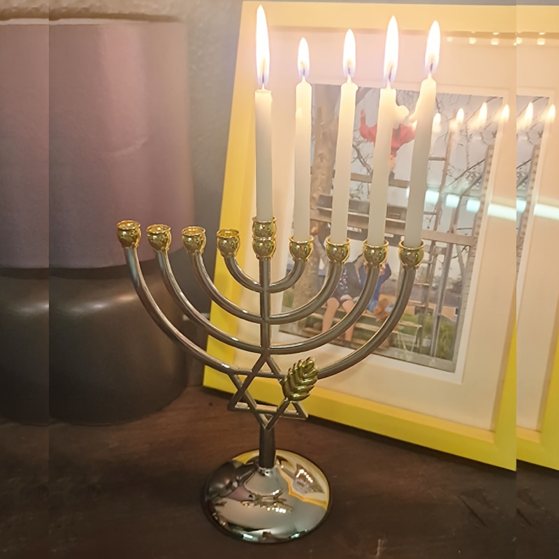Tempat Lilin Hanukkah Menorah  - Tables ulasan dan harga