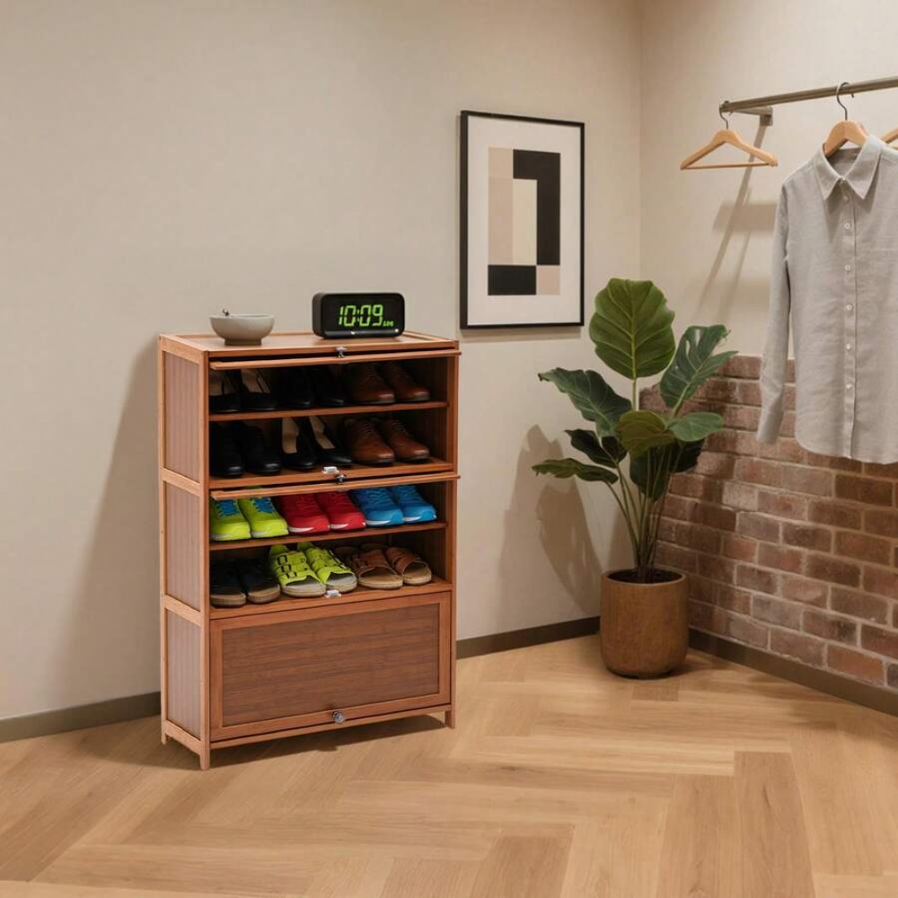 Rak Sepatu 7 Tingkat, Kabinet  - Shoe Rack Cabinet Narrow Entryway ulasan dan harga