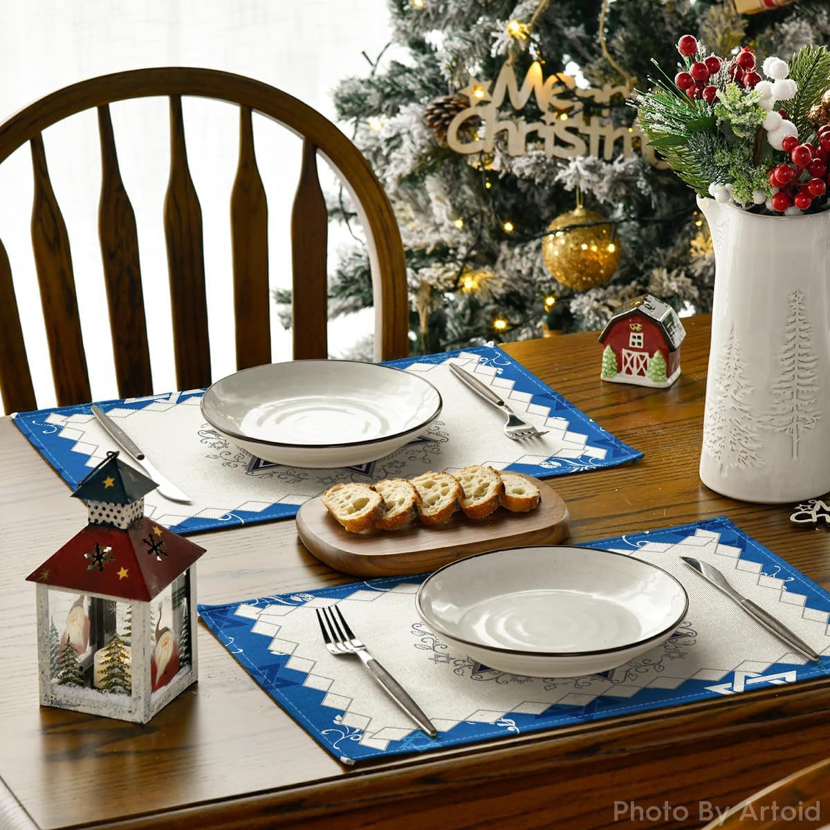 8Pcs Set Alas Meja Liburan Yah - Tables ulasan dan harga