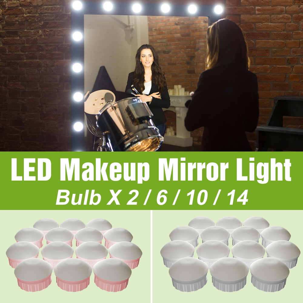 Lampu LED Cermin Rias 5V Lampu - Dressing Table Vanity With Lighted Mirror ulasan dan harga