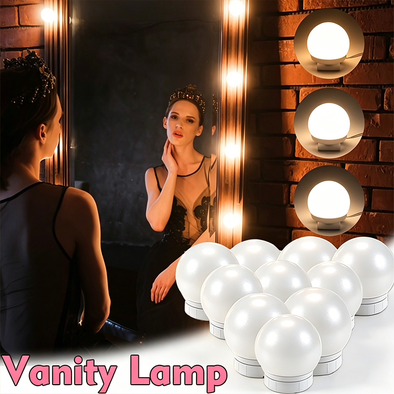 10 Lampu LED untuk Cermin Rias - Dressing Table Vanity With Lighted Mirror ulasan dan harga