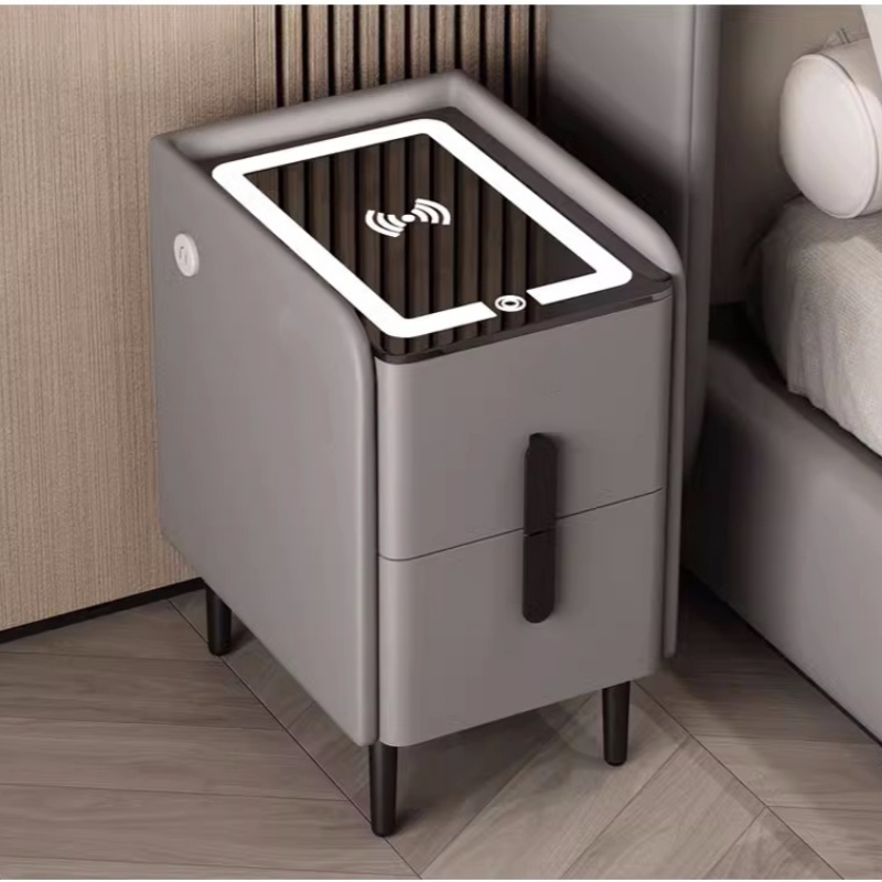 Meja Samping Tempat Tidur Pint - Solid Wood Nightstand 2 Drawers ulasan dan harga