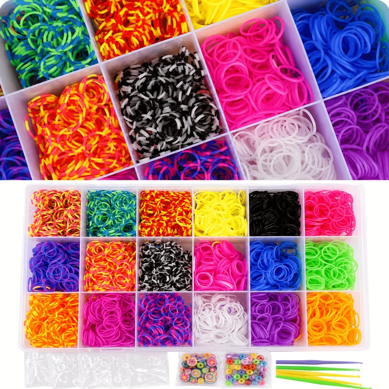 4800 Loom Bands Kit, Perlengka - Storage ulasan dan harga