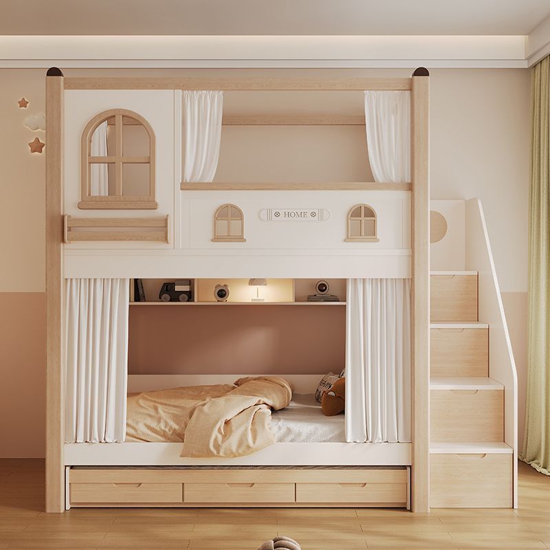 Tempat Tidur Susun Anak dengan - Bunk Bed With Stairs And Slide ulasan dan harga
