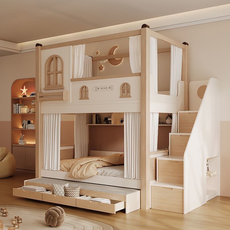 Tempat Tidur Susun Anak dengan - Bunk Bed With Stairs And Slide ulasan dan harga