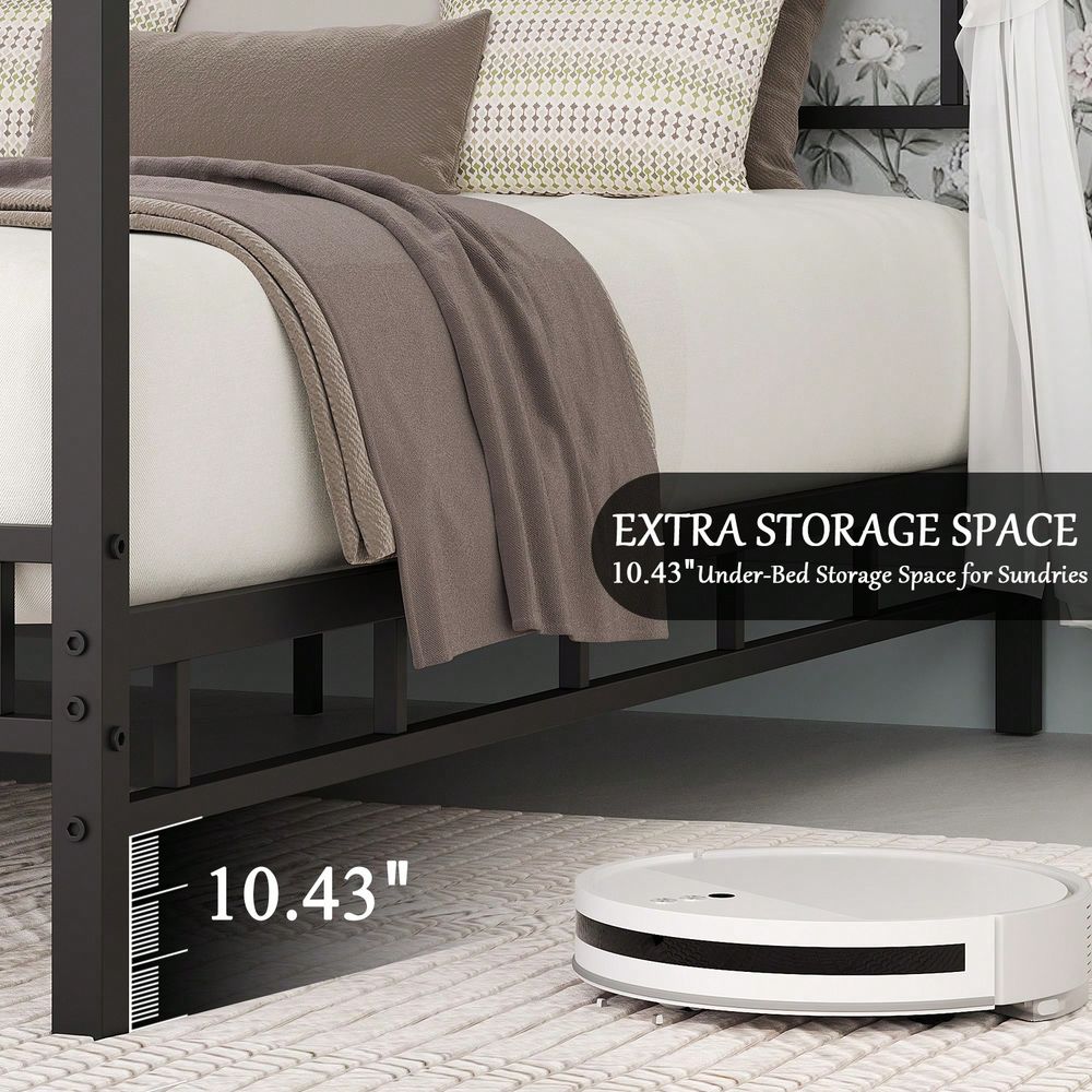 Rangka Tempat Tidur Kanopi Log - Canopy Bed Frame Metal Queen ulasan dan harga