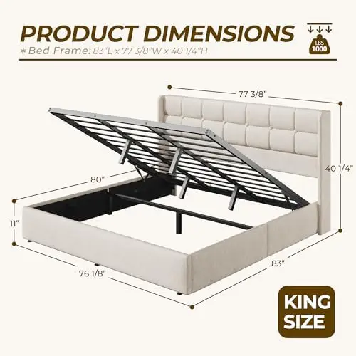 Rangka Tempat Tidur King Size  - Gas Lift Storage Bed Hydraulic ulasan dan harga