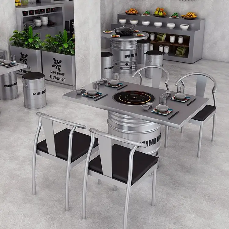 Meja hot pot stainless steel,  - Tables ulasan dan harga