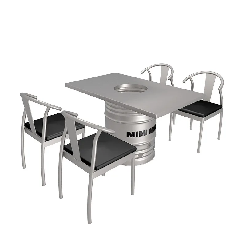 Meja hot pot stainless steel,  - Tables ulasan dan harga