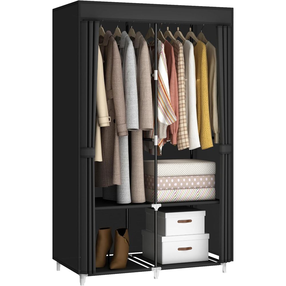 Lemari Pakaian Portabel untuk  - Wardrobe Closet Portable Fabric Cover ulasan dan harga