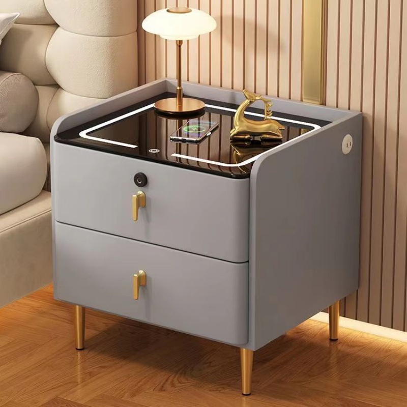 Meja Samping Tempat Tidur Kayu - Solid Wood Nightstand 2 Drawers ulasan dan harga