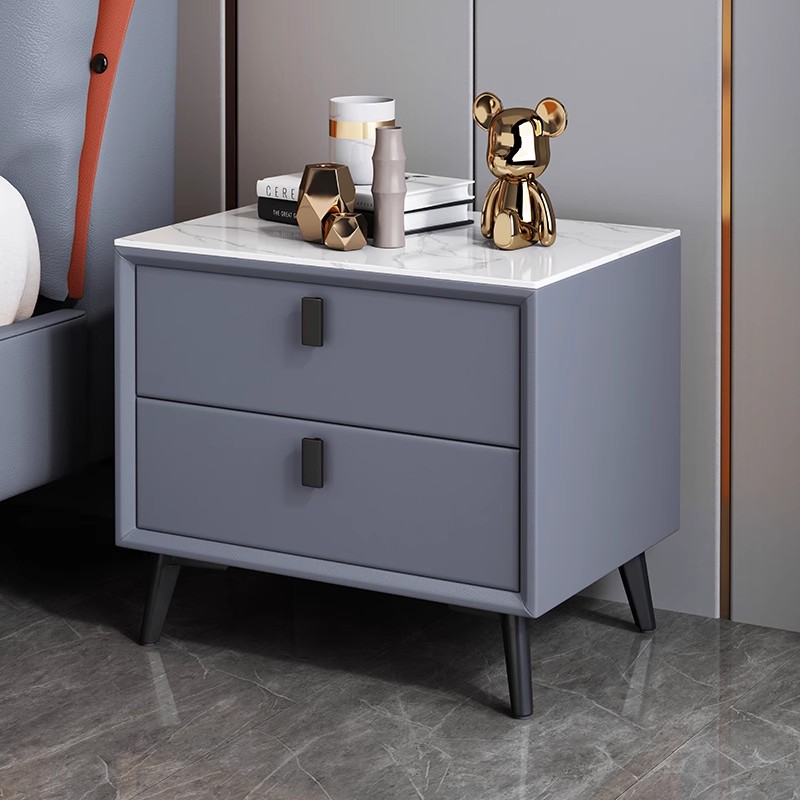 Meja Samping Tempat Tidur Kayu - Solid Wood Nightstand 2 Drawers ulasan dan harga