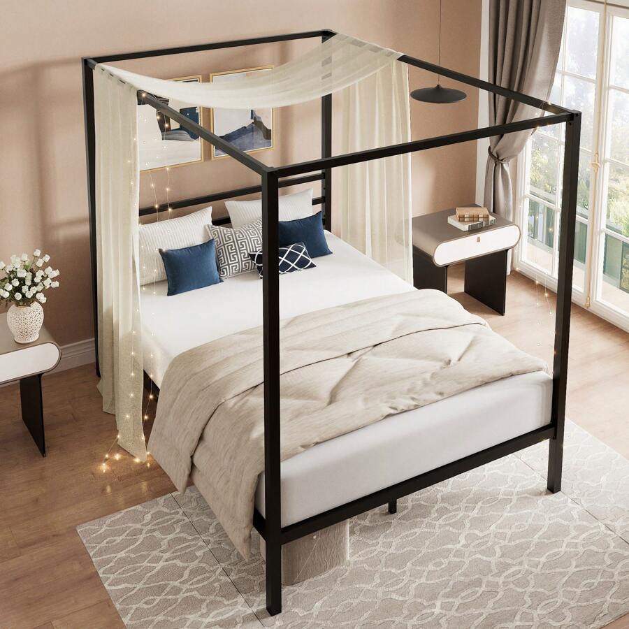 Rangka Tempat Tidur Kanopi Hit - Canopy Bed Frame Metal Queen ulasan dan harga