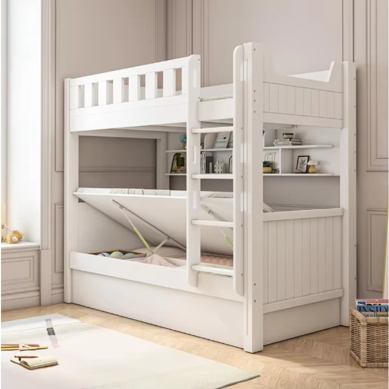Perabot Kamar Tidur Anak Tempa - Bunk Bed With Stairs And Slide ulasan dan harga