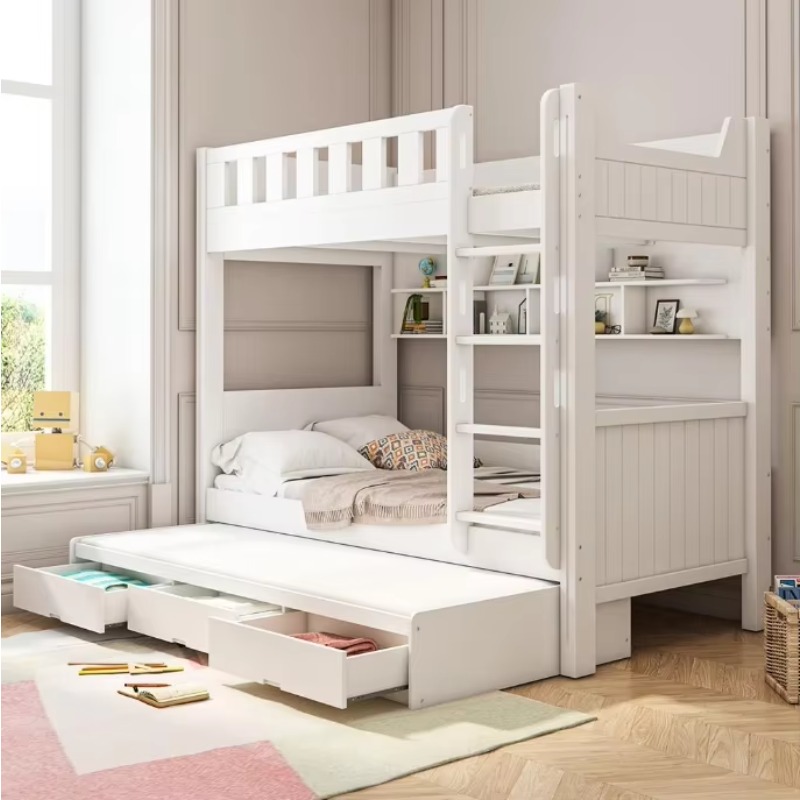 Perabot Kamar Tidur Anak Tempa - Bunk Bed With Stairs And Slide ulasan dan harga
