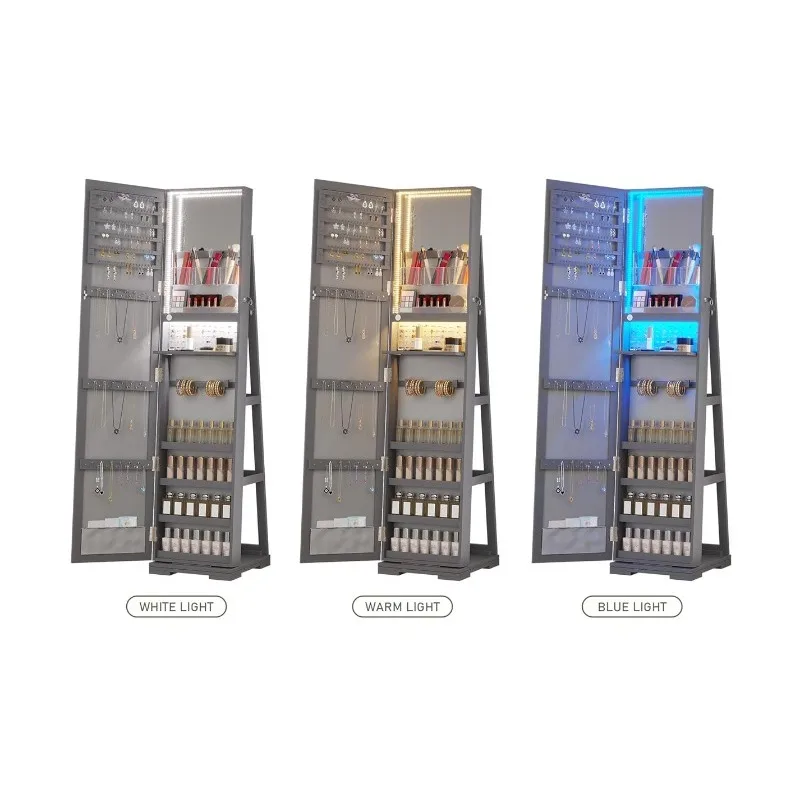 Lemari Perhiasan LED dengan Ce - Full Length Mirror Jewelry Armoire ulasan dan harga