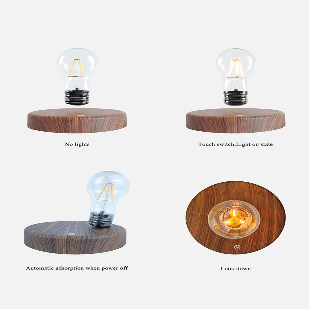 Lampu Levitasi Magnetik Kreati - Floating Nightstand With Led Light ulasan dan harga